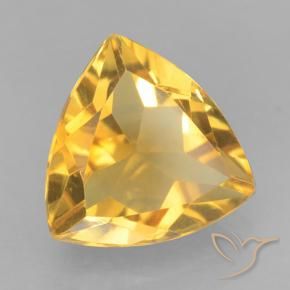 9,17 ctw natürlicher Dunkelgolden Citrin, Trillion, VVS
