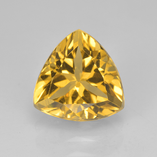 2,23 ctw natürlicher goldener Citrin, Trillion, VVS