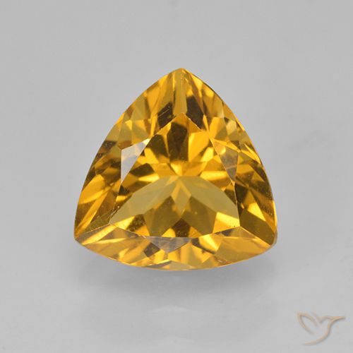 2.24ct Natürlicher Dunkelgolden Citrin, Trillion, VVS