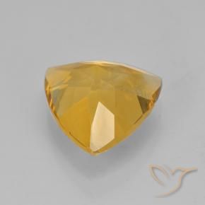 9,17 ctw natürlicher Dunkelgolden Citrin, Trillion, VVS