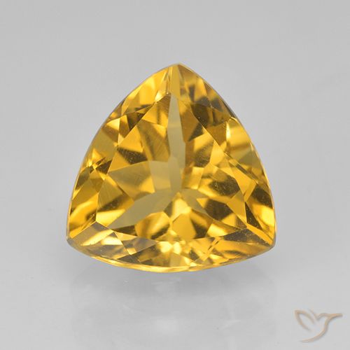 2.07ct Natürlicher Golden Citrin, Trillion, VVS