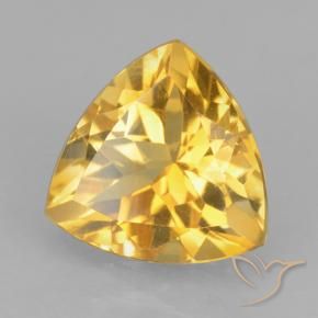9,17 ctw natürlicher Mittleres Gold Citrin, Trillion, VVS