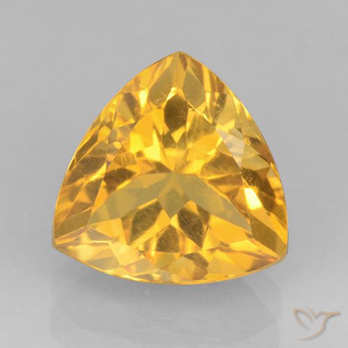 2.24ct Natürlicher Mittelgold Citrin, Trillion, VVS