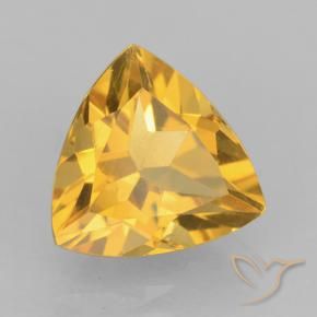 9,17 ctw natürlicher gold-orange Citrin, Trillion, VVS