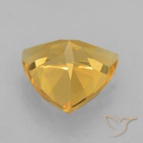 9,17 ctw natürlicher gold-orange Citrin, Trillion, VVS