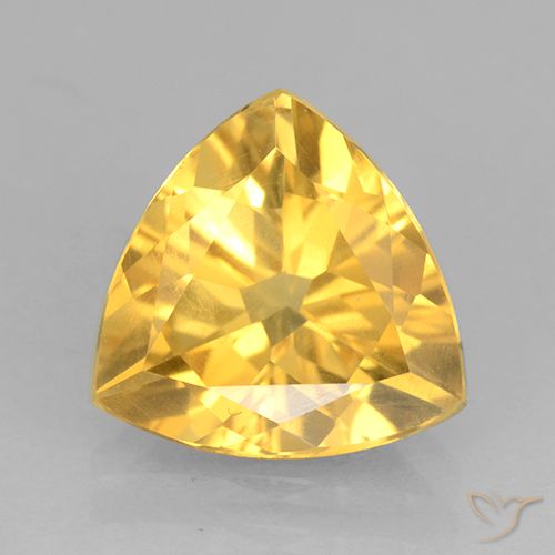 1.74ct Natürlicher Mittleres Gold Citrin, Trillion, VVS