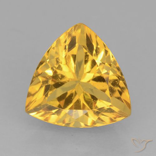 2.27ct Natürlicher Golden Citrin, Trillion, VVS, Photo A