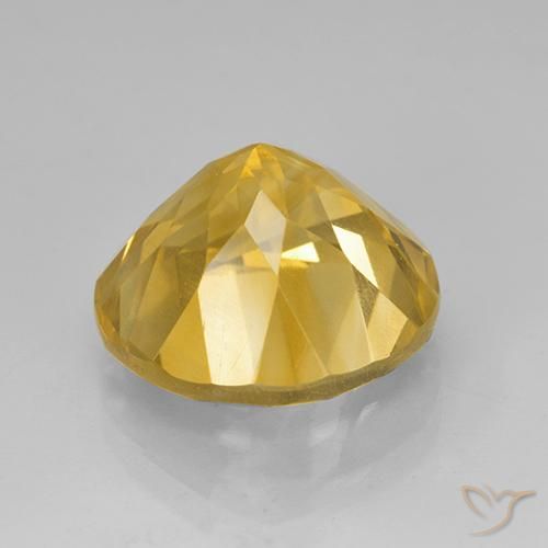 9,17 ctw natürlicher Helles Gold Citrin, Runden, VVS