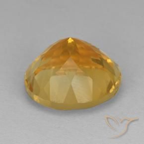 9,17 ctw natürlicher Tiefes Goldorange Citrin, Runden, VVS