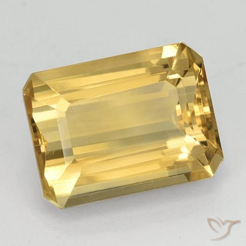 9,17 ctw natürlicher Golden Citrin, Oktagonschliff, VVS
