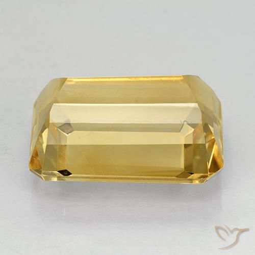9,17 ctw natürlicher Golden Citrin, Oktagonschliff, VVS