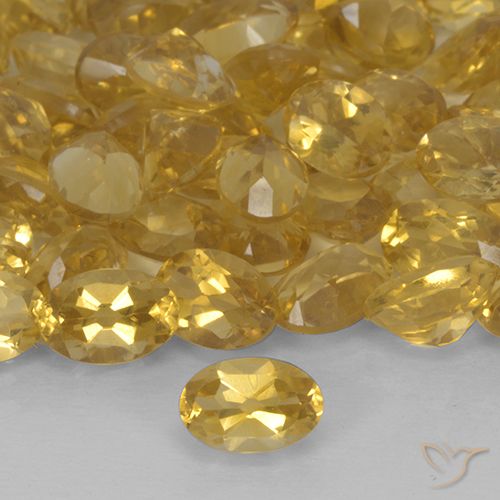 0.43ct Natürlicher Tiefes Gold Citrin, Oval, VS