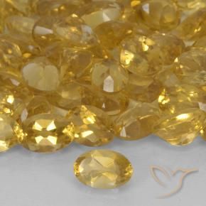 9,17 ctw natürlicher Tiefes Gold Citrin, Oval, VS