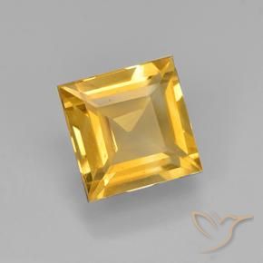 9,17 ctw natürlicher Mittelgold Citrin, Quadrat, VVS