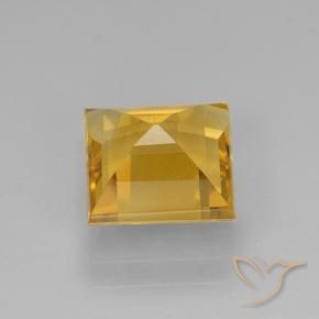 9,17 ctw natürlicher Mittelgold Citrin, Quadrat, VVS