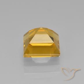 9,17 ctw natürlicher Dunkelgolden Citrin, Quadrat, VVS