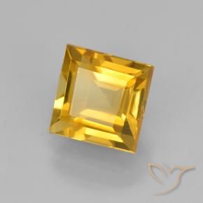 9,17 ctw natürlicher gold-orange Citrin, Quadrat, VVS