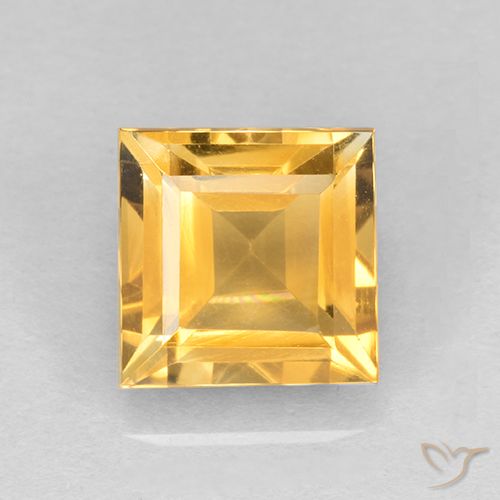 2.62ct Natürlicher Mittleres Gold Citrin, Quadrat, VVS-VS