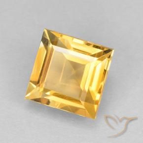 9,17 ctw natürlicher Mittleres Gold Citrin, Quadrat, VVS-VS