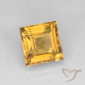 9,17 ctw natürlicher Mittleres Gold Citrin, Quadrat, VVS-VS