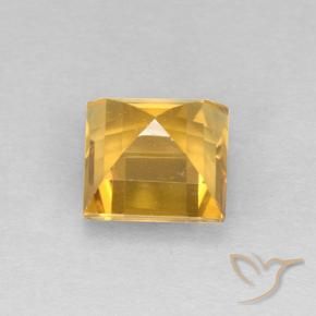 9,17 ctw natürlicher Mittleres Gold Citrin, Quadrat, VVS-VS