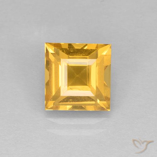 1.98ct Natürlicher Mittleres Gold Citrin, Quadrat, VVS