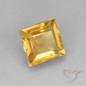 9,17 ctw natürlicher gold-orange Citrin, Quadrat, VVS-VS