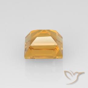 9,17 ctw natürlicher Mittel-Helles Orange-Gold Citrin, Quadrat, VVS-VS