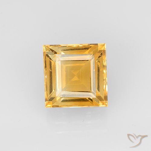 2.62ct Natürlicher Orange-Gold Citrin, Quadrat, VVS-VS