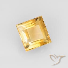 9,17 ctw natürlicher Orange-Gold Citrin, Quadrat, VVS-VS