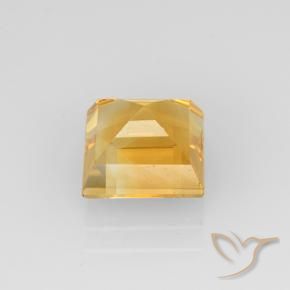 9,17 ctw natürlicher Orange-Gold Citrin, Quadrat, VVS-VS