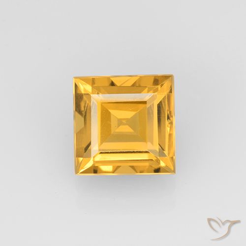 2.25ct Natürlicher Orange-Gold Citrin, Quadrat, VVS-VS