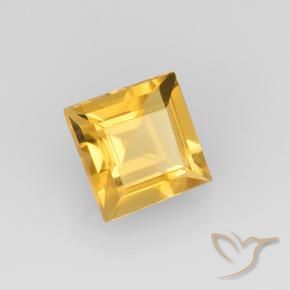 9,17 ctw natürlicher Helles Gold Citrin, Quadrat, VVS-VS
