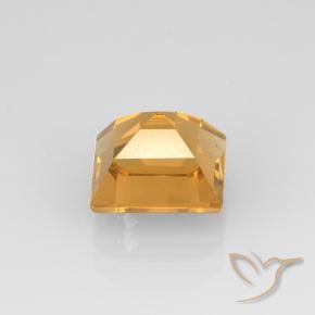 9,17 ctw natürlicher Mittel-Helles Orange-Gold Citrin, Quadrat, VVS
