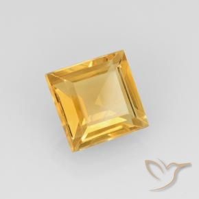 9,17 ctw natürlicher Helles Gold Citrin, Quadrat, VVS