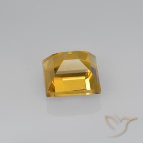 9,17 ctw natürlicher Tiefes Goldorange Citrin, Quadrat, VVS