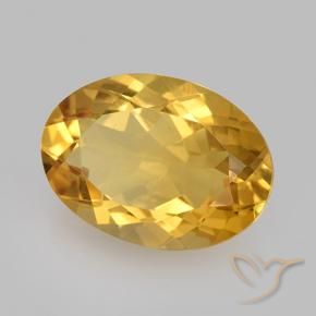 9,17 ctw natürlicher Tiefes Gold Citrin, Oval, VVS