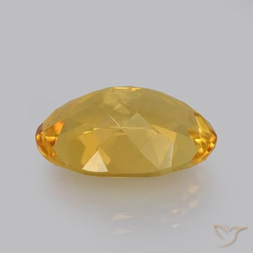 9,17 ctw natürlicher gold-orange Citrin, Oval, VVS