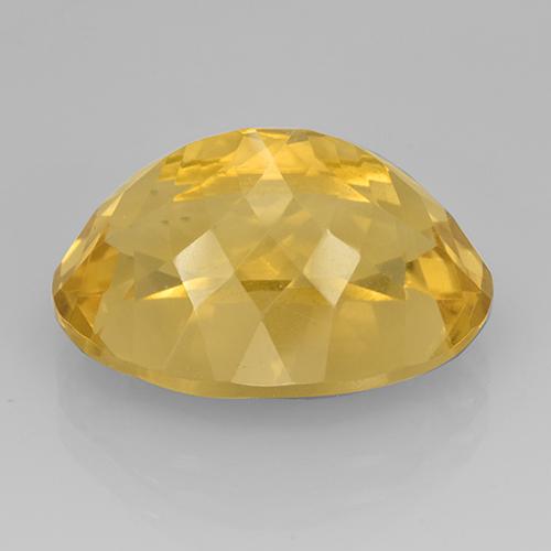 13,95 ctw natürlicher goldener Citrin, Oval Schliff, VVS