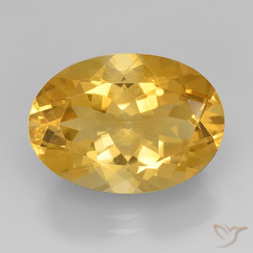10.97ct Natürlicher Mittleres Gold Citrin, Oval, VVS