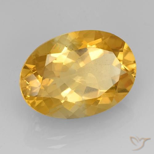 9,17 ctw natürlicher Mittleres Gold Citrin, Oval, VVS