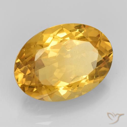 9,17 ctw natürlicher Mittleres Gold Citrin, Oval, VVS