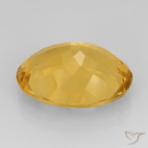 9,17 ctw natürlicher Mittleres Gold Citrin, Oval, VVS
