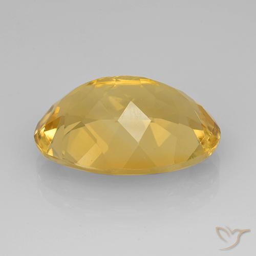 9,17 ctw natürlicher Mittelgold Citrin, Oval, VVS-VS