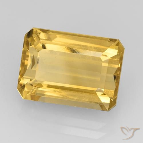 9,17 ctw natürlicher Mittleres Gold Citrin, Oktagonschliff, VVS