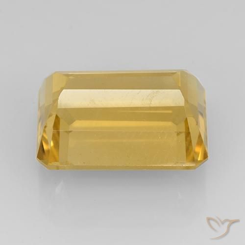 9,17 ctw natürlicher Mittleres Gold Citrin, Oktagonschliff, VVS