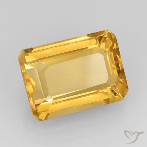 9,17 ctw natürlicher Mittleres Gold Citrin, Oktagonschliff, VVS