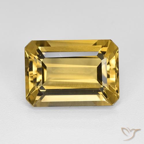 9,17 ctw natürlicher Golden Citrin, Oktagonschliff, VVS