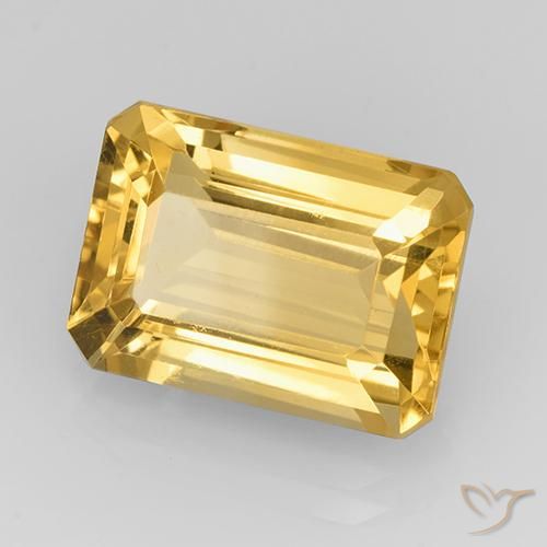 9,17 ctw natürlicher Golden Citrin, Oktagonschliff, VVS