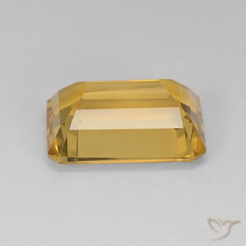 9,17 ctw natürlicher Mittelgold Citrin, Oktagonschliff, VVS